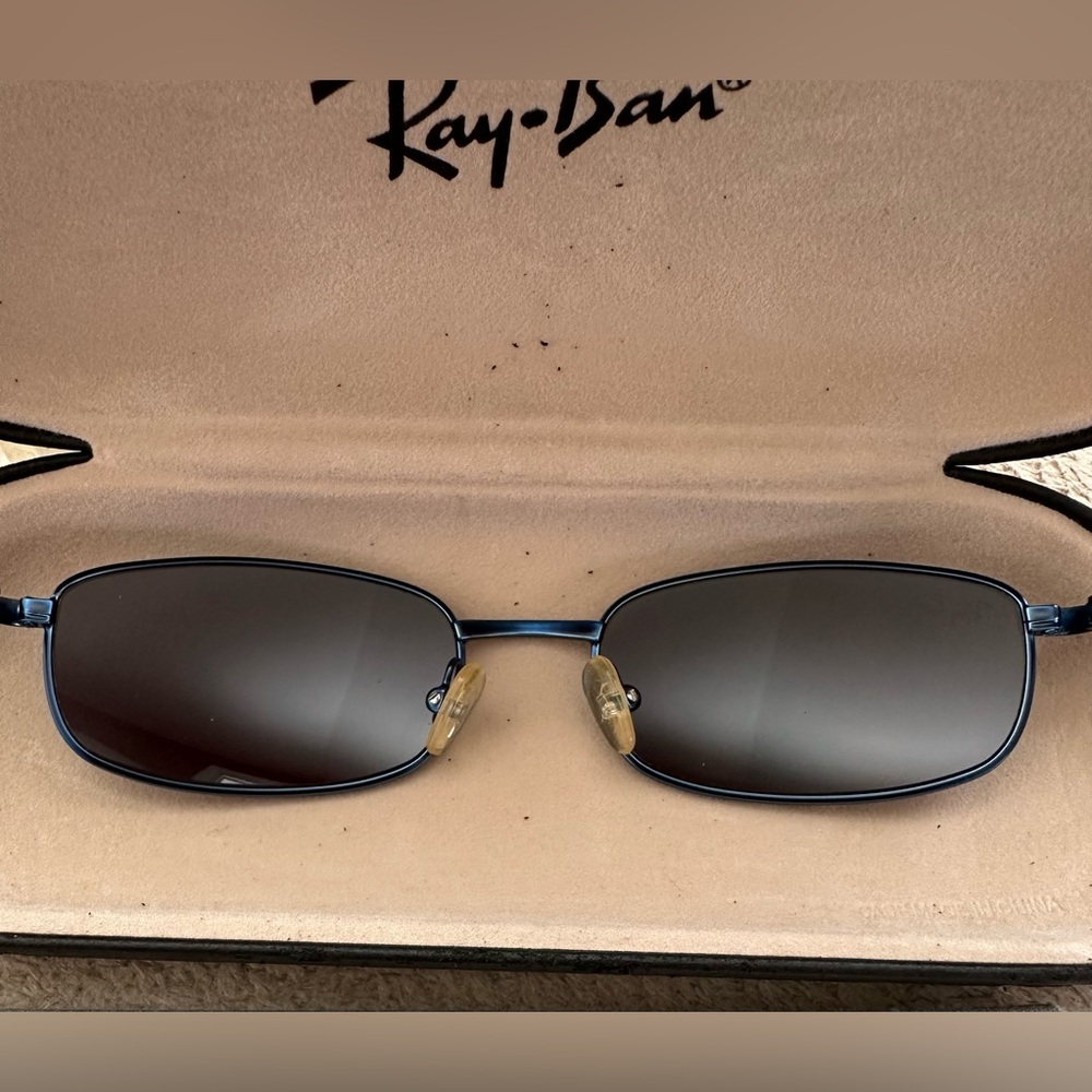 Ray-Ban Jr Blue Rectangular metal frames Sunglass… - image 3